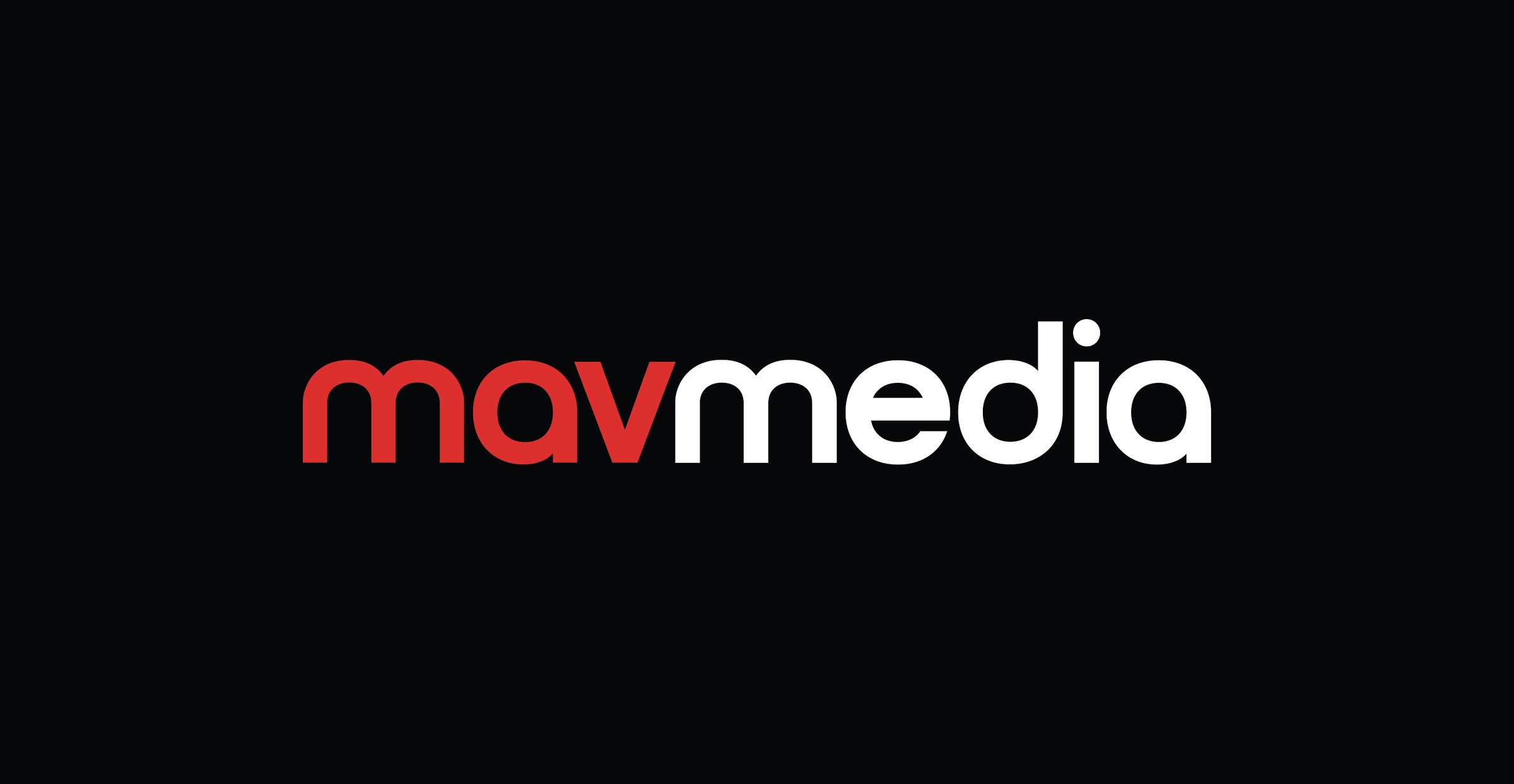The Mavmedia wordmark on black, mav in red and media in white